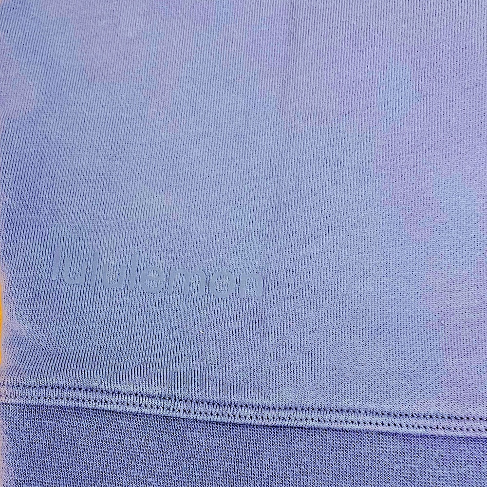 Lululemon oversized crewneck sweatshirt sky blue lightweight cotton small - Picture 2 of 3